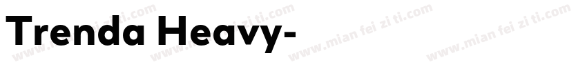 Trenda Heavy字体转换